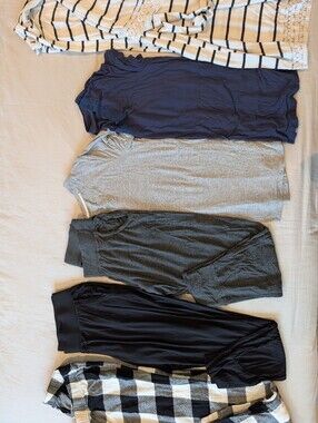 Bundle Of Maternity PJs And Pinkblush Robe